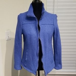 Lands' End Women's Vibrant Blue Teddy Jacket